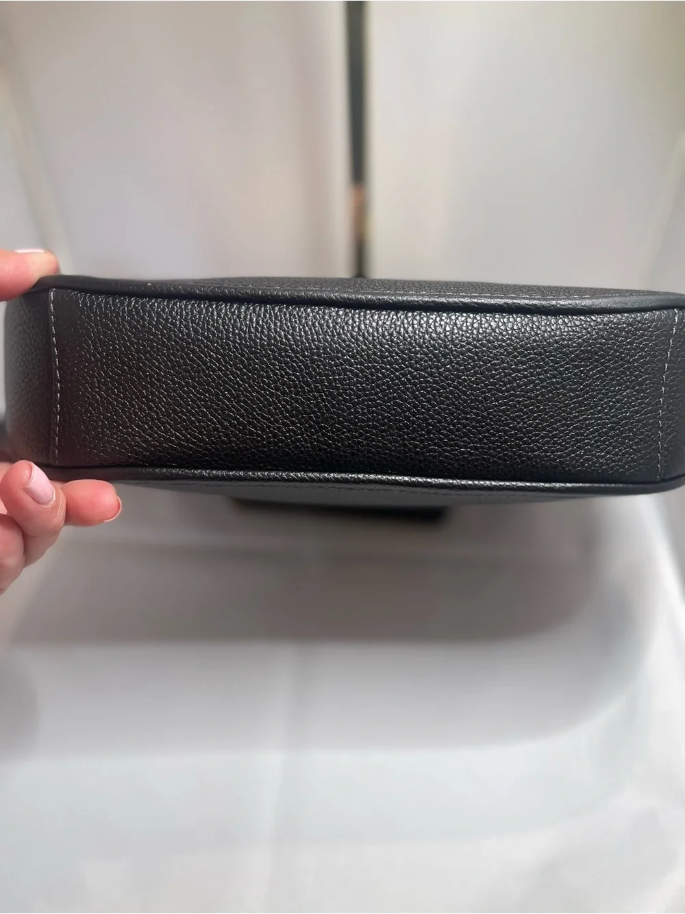 Coach Black Polished Pebble Leather Chaise Crossbody (C8483) - Picture 8 of 8
